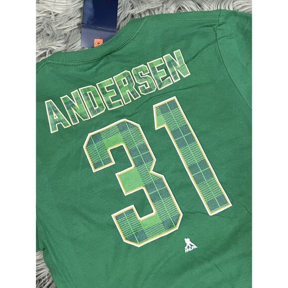 Men's Carolina Hurricanes Green Emerald Plaid Andersen Size Small - Picture 4 of 4